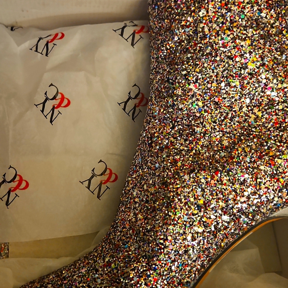 Sequin Booties